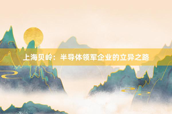 上海贝岭：半导体领军企业的立异之路